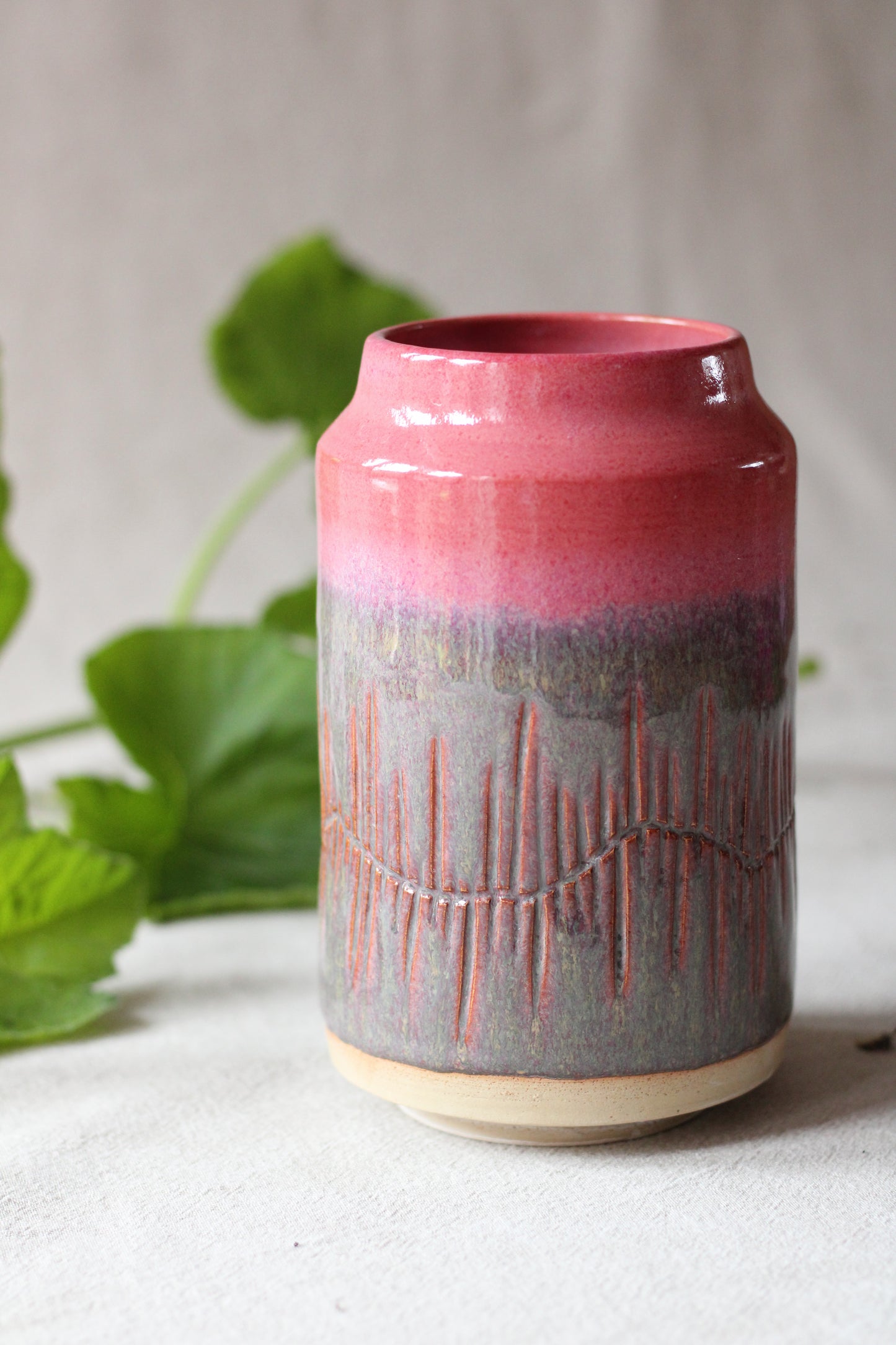 Vase Pink Sky, cylinder