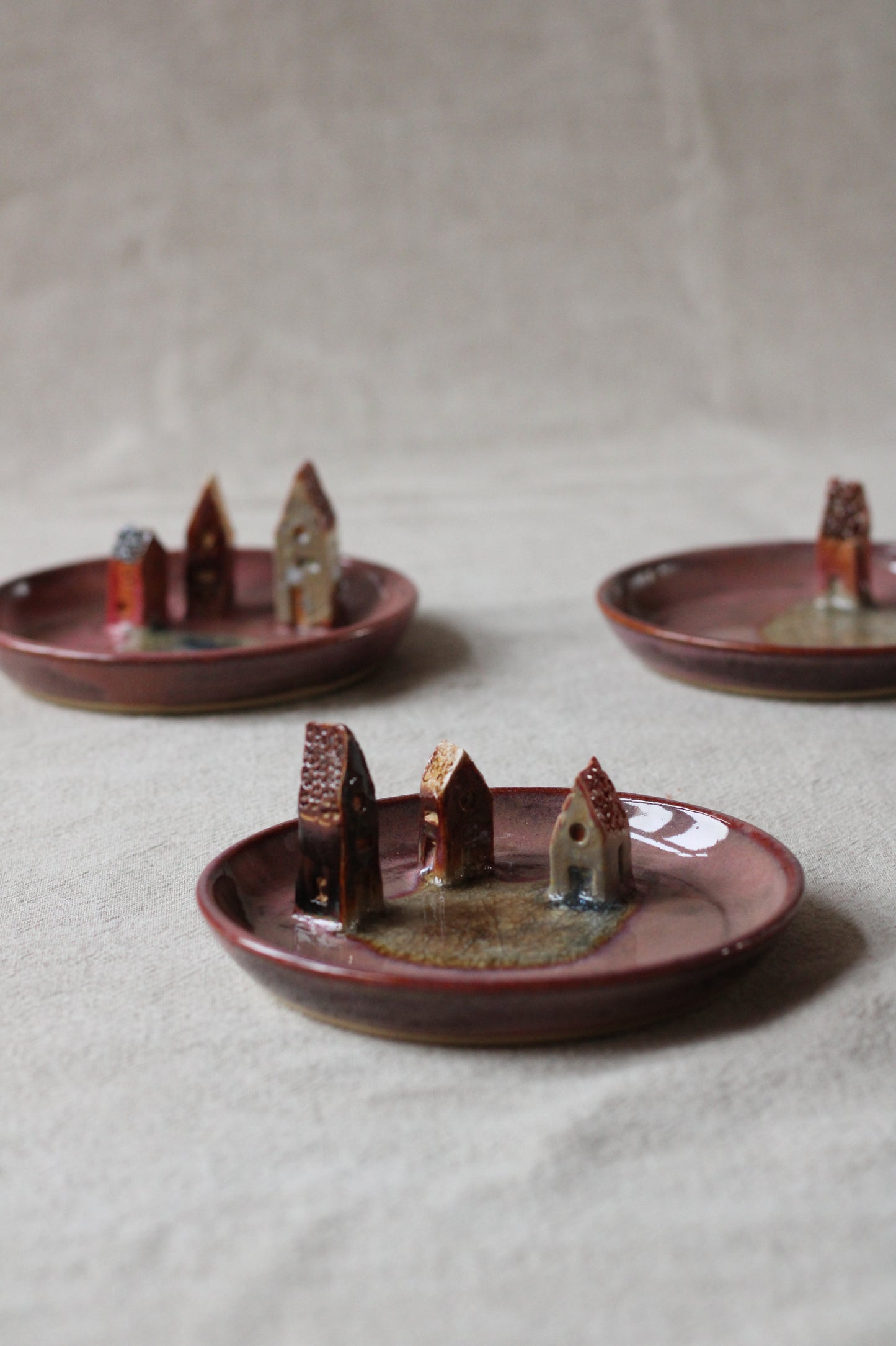 Jewellery dishes Lakehouses, Pink Sky