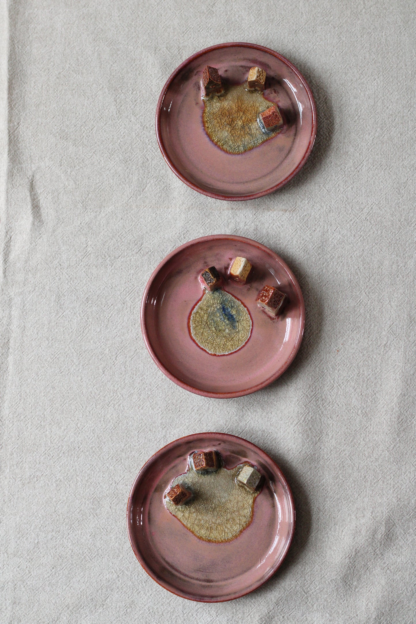 Jewellery dishes Lakehouses, Pink Sky