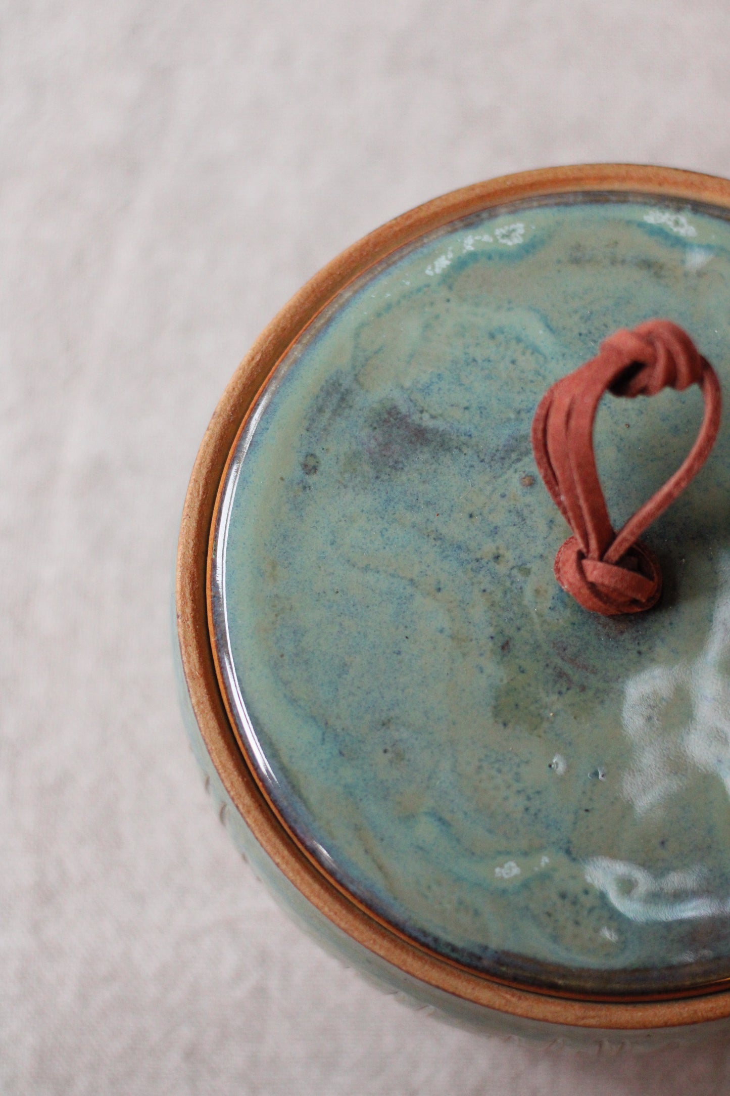Lidded jar medium, Glacier #1